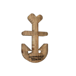 Anker udsk�ret i egetr�