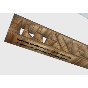 Indgravering af Tekst Bund